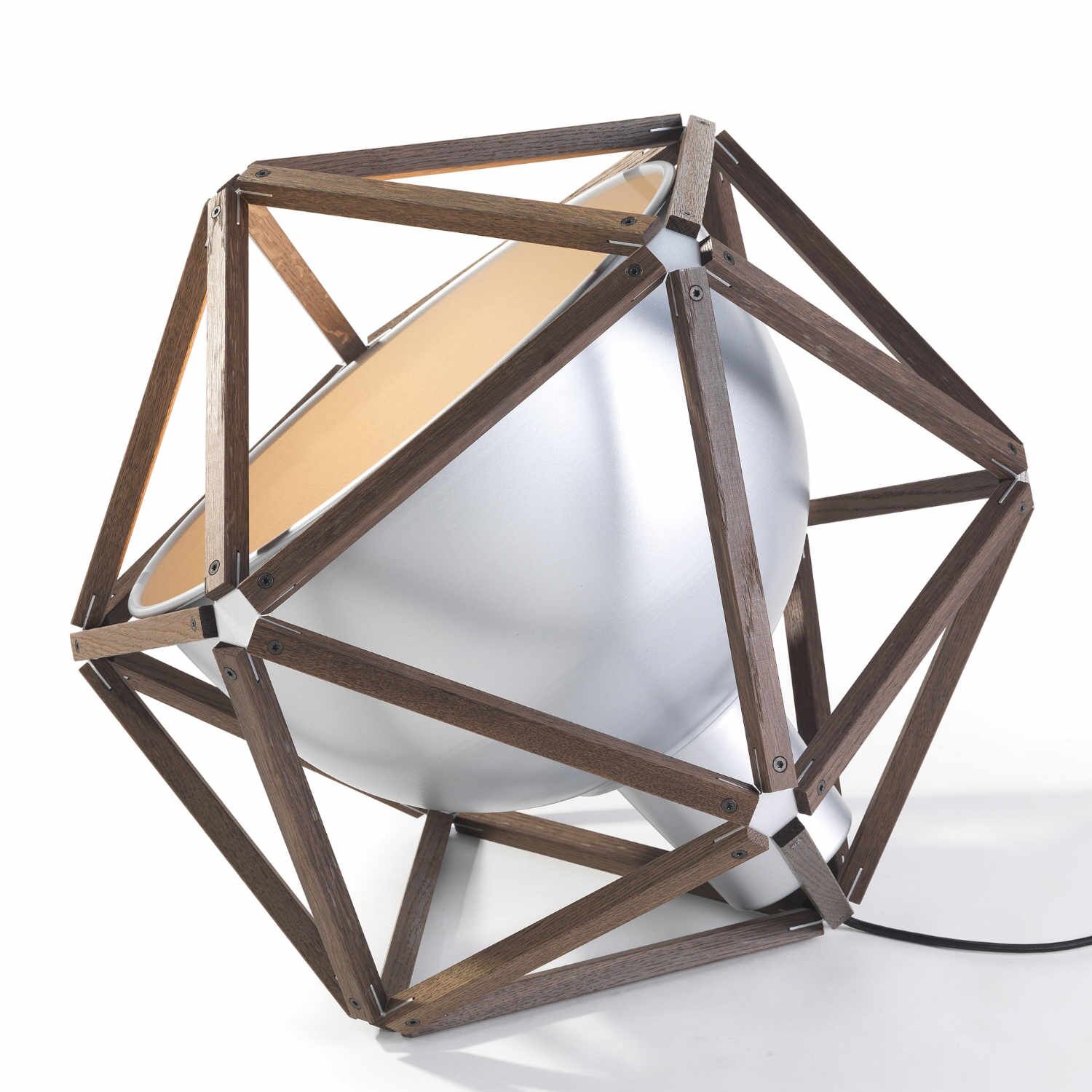Rö Block 2 Boden- & Hängeleuchte aluminium